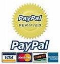 PayPal accepted: Visa, Mastercard, American Express, Discover